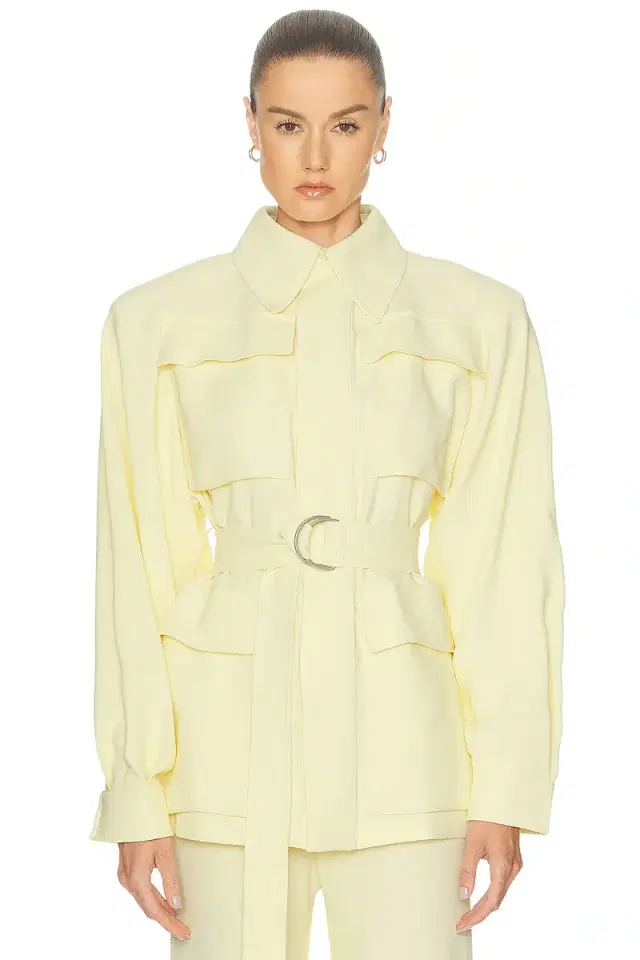 WARDROBE.NYC Crepe Safari Jacket