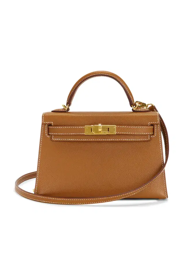 FWRD Renew Hermes Epsom Kelly 20 Sellier Handbag