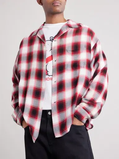 SAINT Mxxxxxx Convertible-Collar Checked Flannel Shirt - Men | Thumbnail 5 SAINT Mxxxxxx Convertible-Collar Checked Flannel Shirt - Men | Thumbnail 5