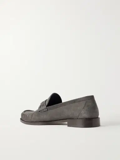 Brunello Cucinelli Flex Suede Penny Loafers - Men | Thumbnail 4 Brunello Cucinelli Flex Suede Penny Loafers - Men | Thumbnail 4