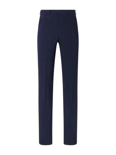 Zegna Straight-Leg Wool, Silk and Linen-Blend Seersucker Trousers - Men | Thumbnail 1 Zegna Straight-Leg Wool, Silk and Linen-Blend Seersucker Trousers - Men | Thumbnail 1
