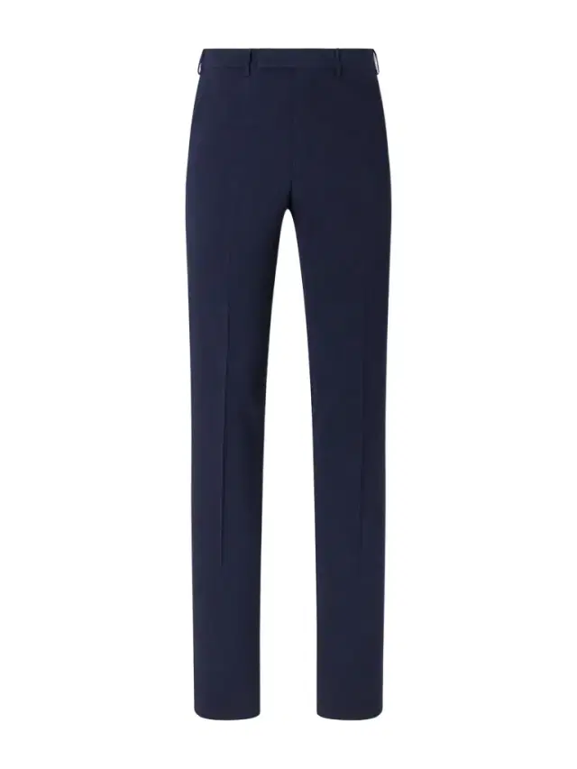Zegna Straight-Leg Wool, Silk and Linen-Blend Seersucker Trousers - Men