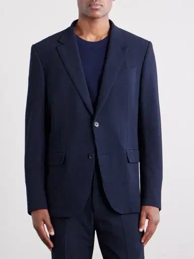 Zegna Wool, Silk and Linen-Blend Seersucker Jacket - Men | Thumbnail 3 Zegna Wool, Silk and Linen-Blend Seersucker Jacket - Men | Thumbnail 3