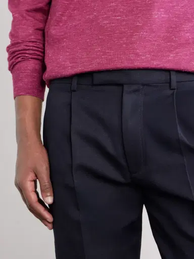 Zegna Straight-Leg Pleated Cotton and Linen-Blend Trousers - Men | Thumbnail 5 Zegna Straight-Leg Pleated Cotton and Linen-Blend Trousers - Men | Thumbnail 5