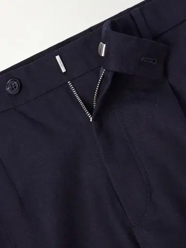 Zegna Straight-Leg Pleated Cotton and Linen-Blend Trousers - Men | Thumbnail 6 Zegna Straight-Leg Pleated Cotton and Linen-Blend Trousers - Men | Thumbnail 6