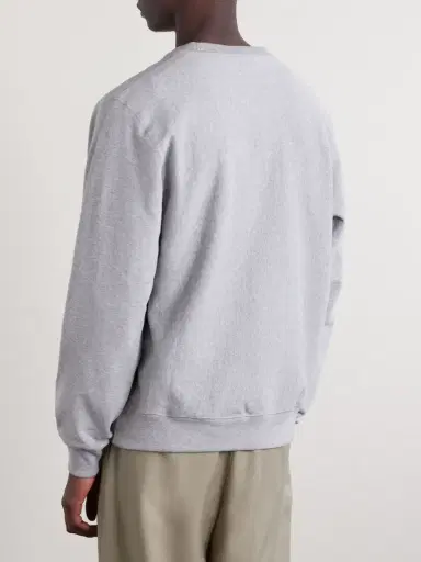 Noah Logo-Embroidered Cotton-Jersey Sweatshirt - Men | Thumbnail 4