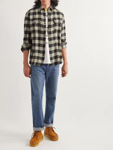 RRL Matlock Checked Cotton and Linen-Blend Twill Shirt - Men | Thumbnail 2 RRL Matlock Checked Cotton and Linen-Blend Twill Shirt - Men | Thumbnail 2