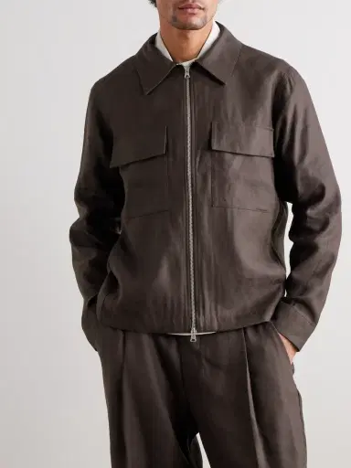 NN07 Alban 1808 LENZING™ ECOVERO™ and Linen-Blend Jacket - Men | Thumbnail 3 NN07 Alban 1808 LENZING™ ECOVERO™ and Linen-Blend Jacket - Men | Thumbnail 3