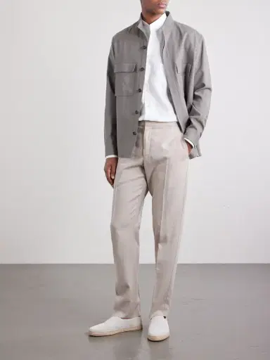 Zegna Linen-Gabardine Overshirt - Men | Thumbnail 2 Zegna Linen-Gabardine Overshirt - Men | Thumbnail 2