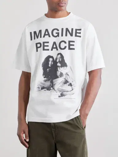 SAINT Mxxxxxx John Lennon Printed Cotton-Jersey T-shirt - Men | Thumbnail 3