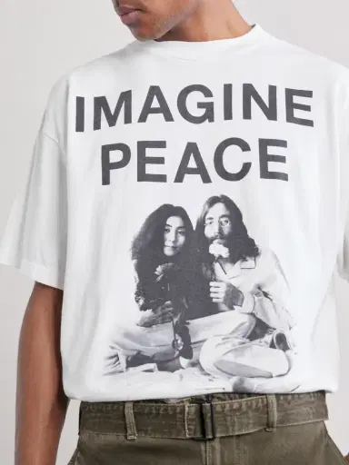 SAINT Mxxxxxx John Lennon Printed Cotton-Jersey T-shirt - Men | Thumbnail 5