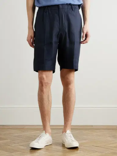 NN07 Billie 1808 Straight-Leg LENZING™ ECOVERO™ and Linen-Blend Shorts - Men | Thumbnail 3 NN07 Billie 1808 Straight-Leg LENZING™ ECOVERO™ and Linen-Blend Shorts - Men | Thumbnail 3