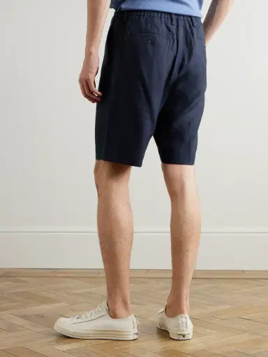 NN07 Billie 1808 Straight-Leg LENZING™ ECOVERO™ and Linen-Blend Shorts - Men | Thumbnail 4 NN07 Billie 1808 Straight-Leg LENZING™ ECOVERO™ and Linen-Blend Shorts - Men | Thumbnail 4