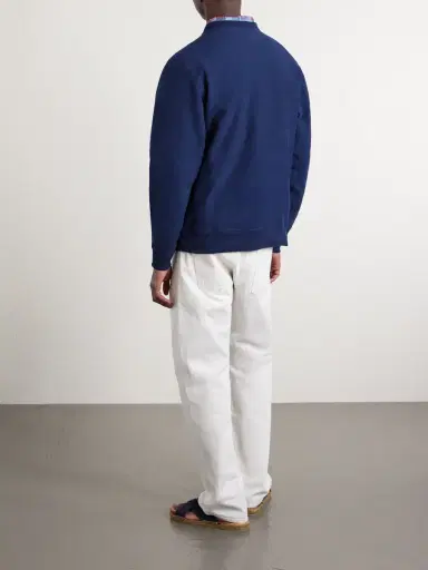 Noah Logo-Embroidered Cotton-Jersey Sweatshirt - Men | Thumbnail 4