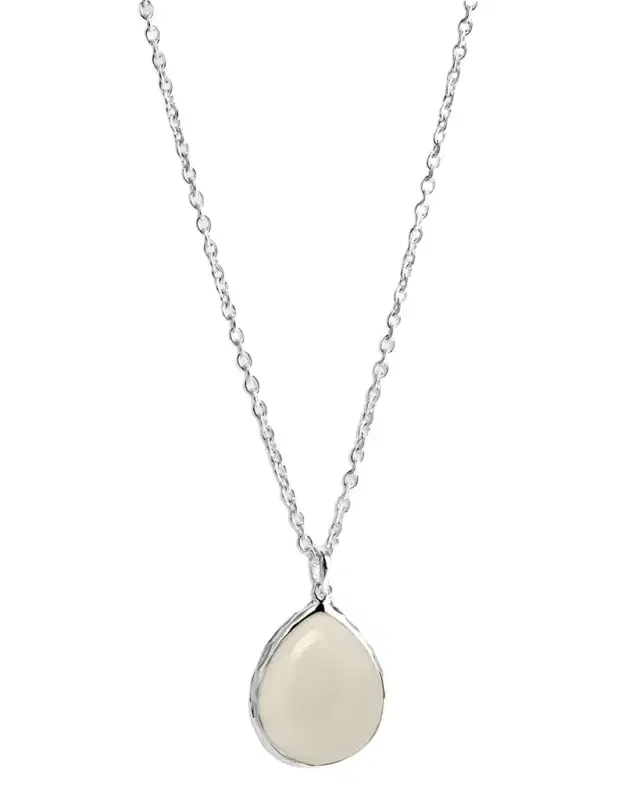 Mini Teardrop Pendant Necklace in Sterling Silver