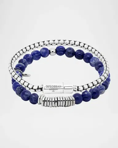 Tateossian Men 's Sodalite Bead Bracelet | Thumbnail 2
