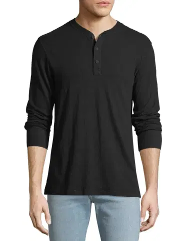 rag & bone Men's Standard Issue Henley Shirt | Thumbnail 1 rag & bone Men's Standard Issue Henley Shirt | Thumbnail 1