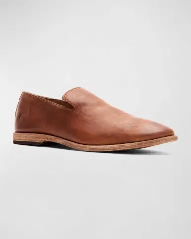 Frye Men's Chris Venetian Vintage Leather Loafers | Thumbnail 2