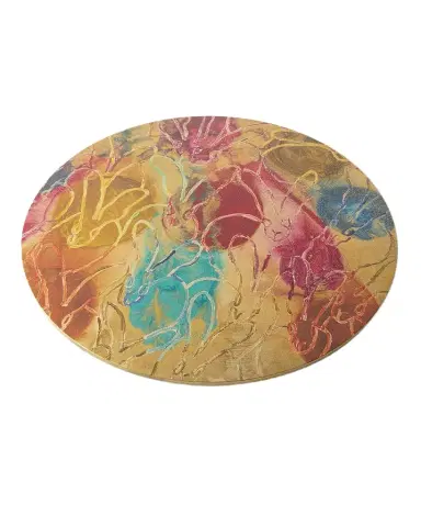 Hunt Slonem Bunny Palette Lacquer Placemat, 15" Round | Thumbnail 1 Hunt Slonem Bunny Palette Lacquer Placemat, 15" Round | Thumbnail 1