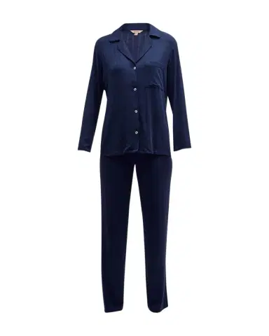 Eberjey Gisele Ribbed Long Pajama Set | Thumbnail 1 Eberjey Gisele Ribbed Long Pajama Set | Thumbnail 1