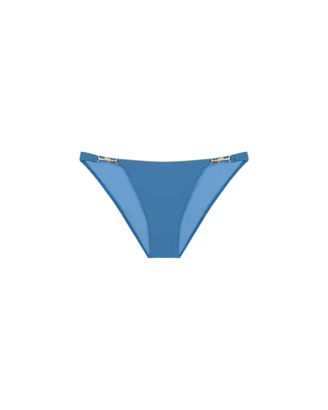 Solid Cora Detail Full Bikini Bottoms