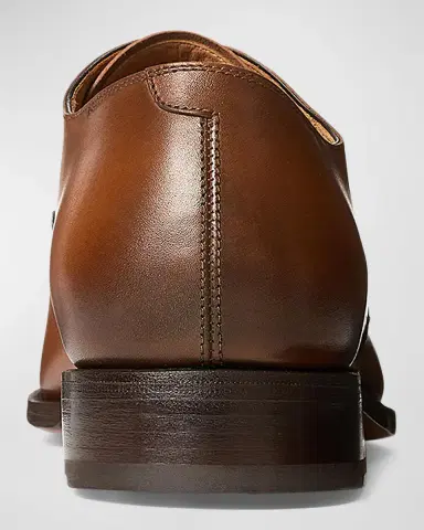 Ralph Lauren Purple Label Men's Denver Burnished Calfskin Cap-Toe Shoes | Thumbnail 3 Ralph Lauren Purple Label Men's Denver Burnished Calfskin Cap-Toe Shoes | Thumbnail 3
