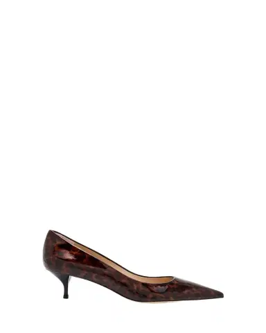 Stuart Weitzman Stuart Power Tortoise Leather Pumps | Thumbnail 1 Stuart Weitzman Stuart Power Tortoise Leather Pumps | Thumbnail 1