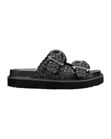 Marc Fisher LTD Auggie Woven Leather Dual-Buckle Sporty Sandals | Thumbnail 1 Marc Fisher LTD Auggie Woven Leather Dual-Buckle Sporty Sandals | Thumbnail 1