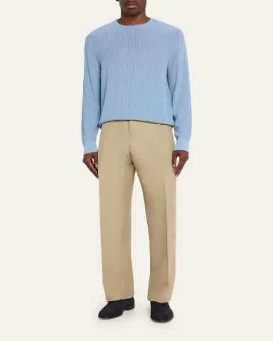 Ferragamo Men's Foster Textured Suede Gancini Bit Loafers | Thumbnail 3 Ferragamo Men's Foster Textured Suede Gancini Bit Loafers | Thumbnail 3
