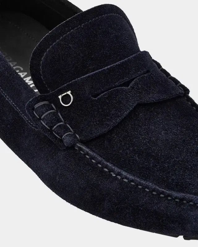 Men 's Petite-Gancini Suede Driving Loafers