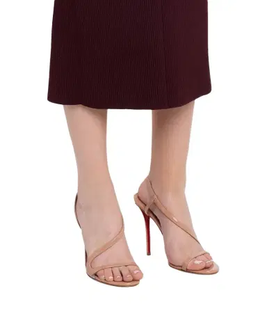 Christian Louboutin 100mm Rosa Z Patent Leather Sandals | Thumbnail 1