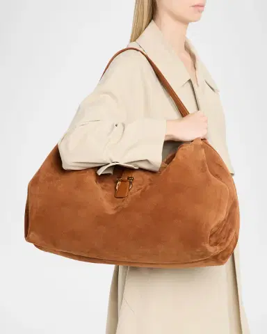Ferragamo Slouchy Suede Tote Bag | Thumbnail 2 Ferragamo Slouchy Suede Tote Bag | Thumbnail 2