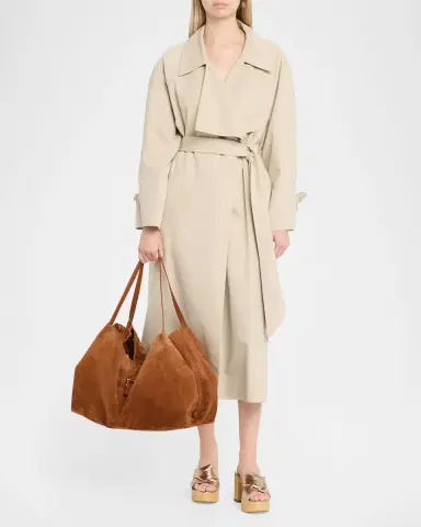 Ferragamo Slouchy Suede Tote Bag | Thumbnail 5 Ferragamo Slouchy Suede Tote Bag | Thumbnail 5
