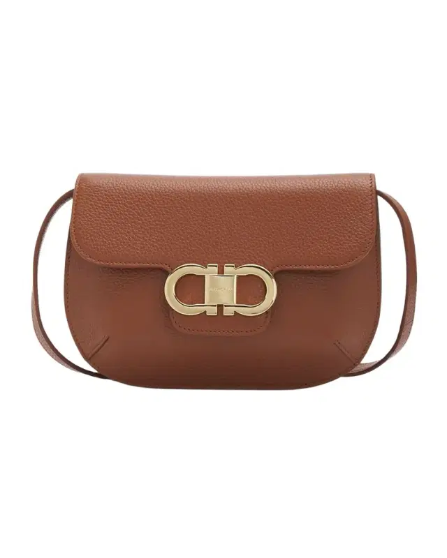 Lizzy Gancini Leather Crossbody Bag