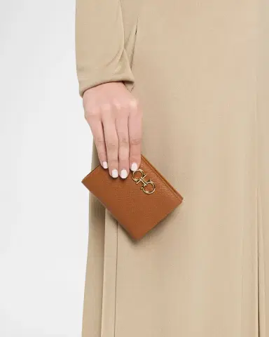 Ferragamo Gancini Compact Leather Wallet | Thumbnail 3
