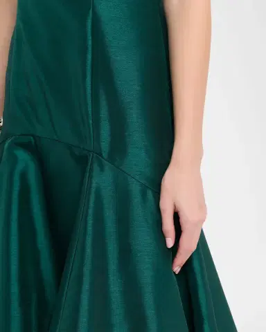 Hutch Alaia High-Low Shantung Maxi Dress | Thumbnail 4 Hutch Alaia High-Low Shantung Maxi Dress | Thumbnail 4