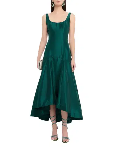 Hutch Alaia High-Low Shantung Maxi Dress | Thumbnail 1 Hutch Alaia High-Low Shantung Maxi Dress | Thumbnail 1