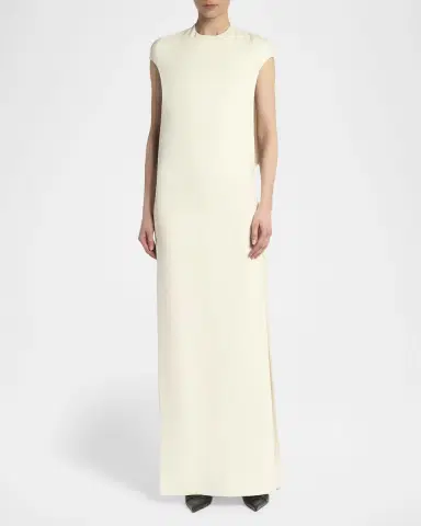 Tom Ford Cap-Sleeve Slit Crepe Gown | Thumbnail 2