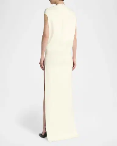 Tom Ford Cap-Sleeve Slit Crepe Gown | Thumbnail 3