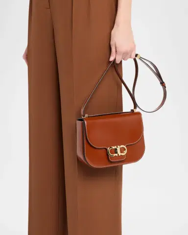 Ferragamo Double Gancini Leather Crossbody Bag | Thumbnail 2 Ferragamo Double Gancini Leather Crossbody Bag | Thumbnail 2