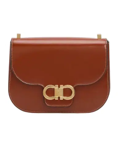 Ferragamo Double Gancini Leather Crossbody Bag | Thumbnail 1 Ferragamo Double Gancini Leather Crossbody Bag | Thumbnail 1