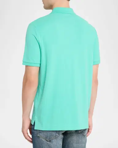 Polo Ralph Lauren Men's The Iconic Mesh Classic-Fit Polo Shirt | Thumbnail 3 Polo Ralph Lauren Men's The Iconic Mesh Classic-Fit Polo Shirt | Thumbnail 3