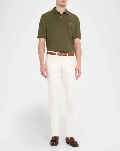 Polo Ralph Lauren Men's The Iconic Mesh Classic-Fit Polo Shirt | Thumbnail 2 Polo Ralph Lauren Men's The Iconic Mesh Classic-Fit Polo Shirt | Thumbnail 2