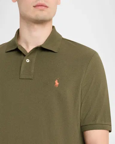 Polo Ralph Lauren Men's The Iconic Mesh Classic-Fit Polo Shirt | Thumbnail 5 Polo Ralph Lauren Men's The Iconic Mesh Classic-Fit Polo Shirt | Thumbnail 5