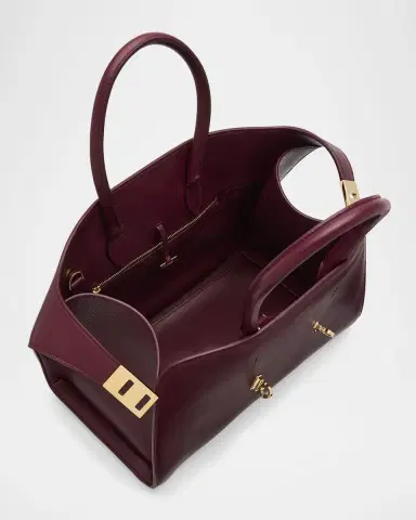 Ferragamo Hug Leather Top-Handle Bag | Thumbnail 4 Ferragamo Hug Leather Top-Handle Bag | Thumbnail 4