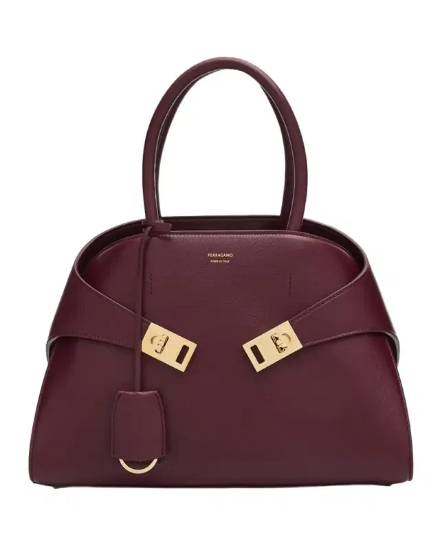 Ferragamo Hug Leather Top-Handle Bag