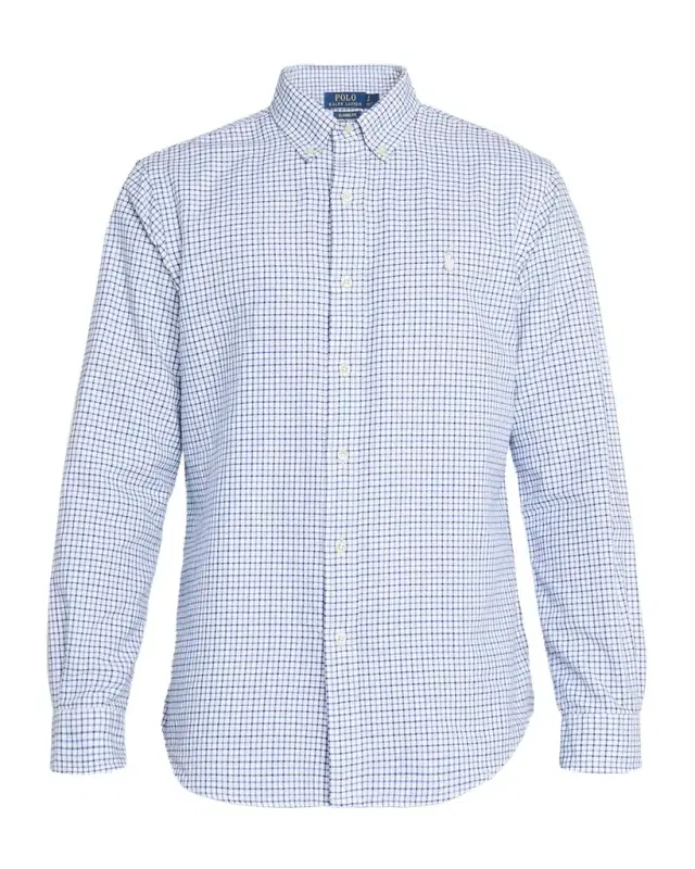 Men 's Classic-Fit Oxford Check Button-Down Shirt
