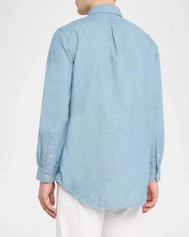 Polo Ralph Lauren Men's Core-Fit Cotton Button-Down Shirt | Thumbnail 3