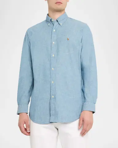 Polo Ralph Lauren Men's Core-Fit Cotton Button-Down Shirt | Thumbnail 4