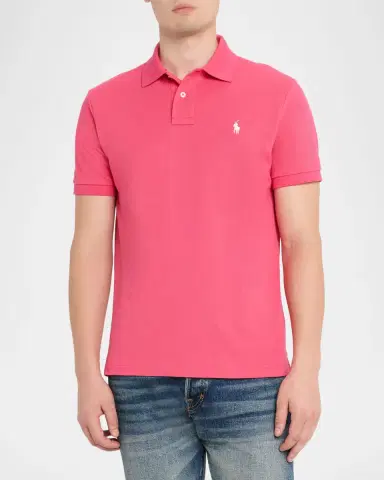 Polo Ralph Lauren Men's Custom Slim Fit Soft Cotton Polo Shirt | Thumbnail 4